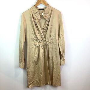 NWT Elie Tahari Beige Long-Sleeve Dress size 10